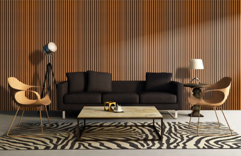 Teak No. 3 Acoustic Wall Panels