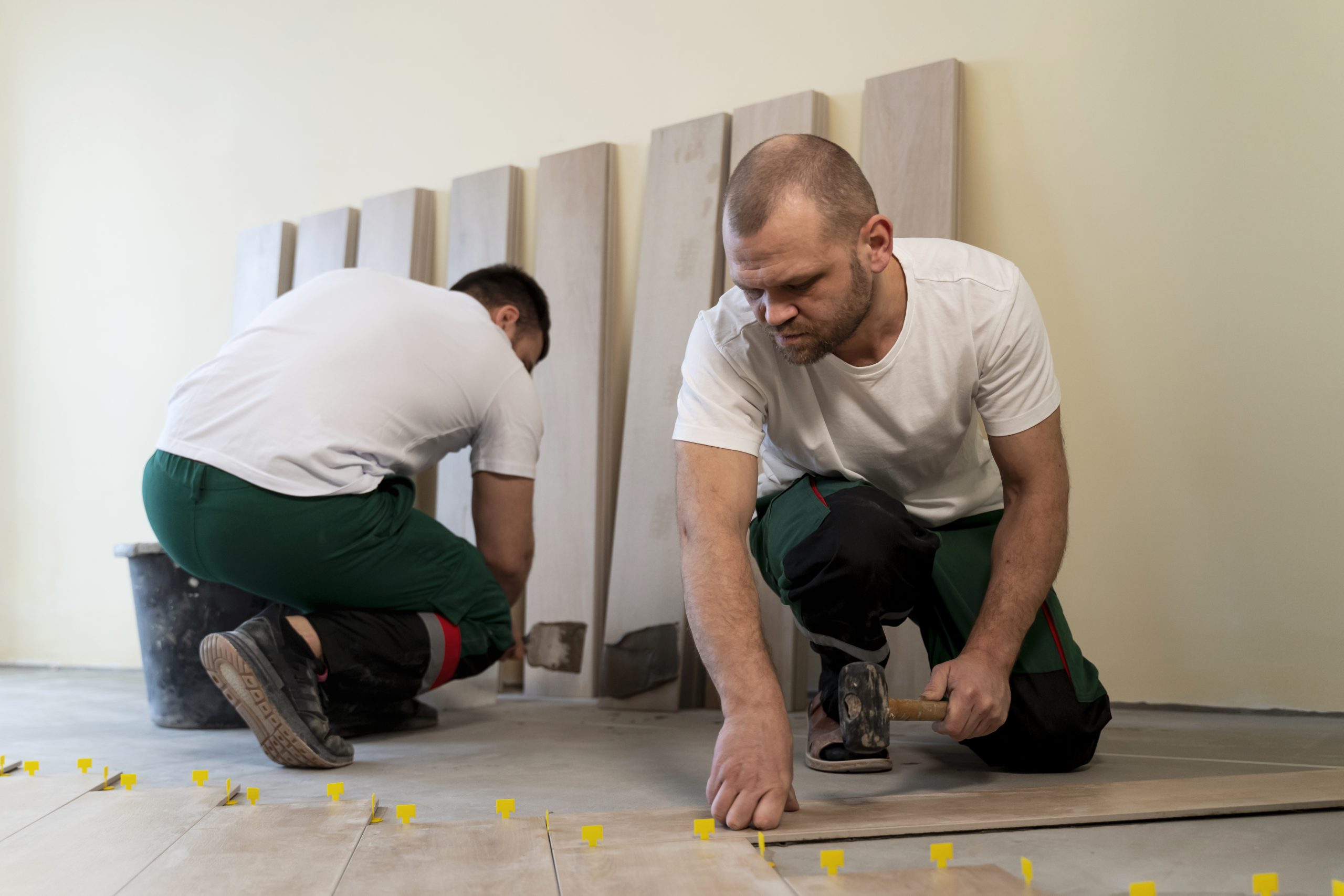 new floor installation