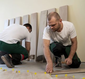 new floor installation